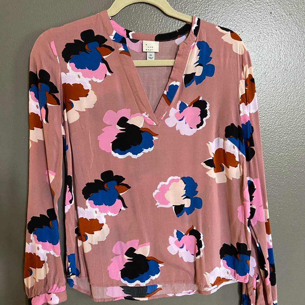 A New Day floral print top